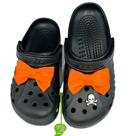 Crocs - ‘Halloween Thanksgiving  Bows’ Baya Clogs. SZ: Woman Various. NWT - Picture 4 of 7